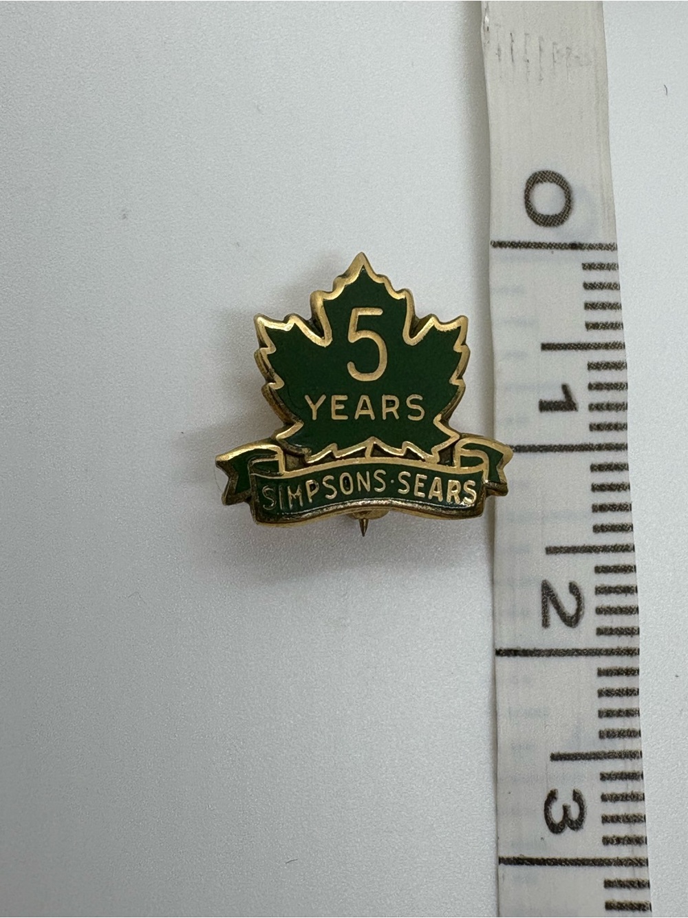 Vintage 10k gold Bond Boyd Simpson Sears pin AS IS